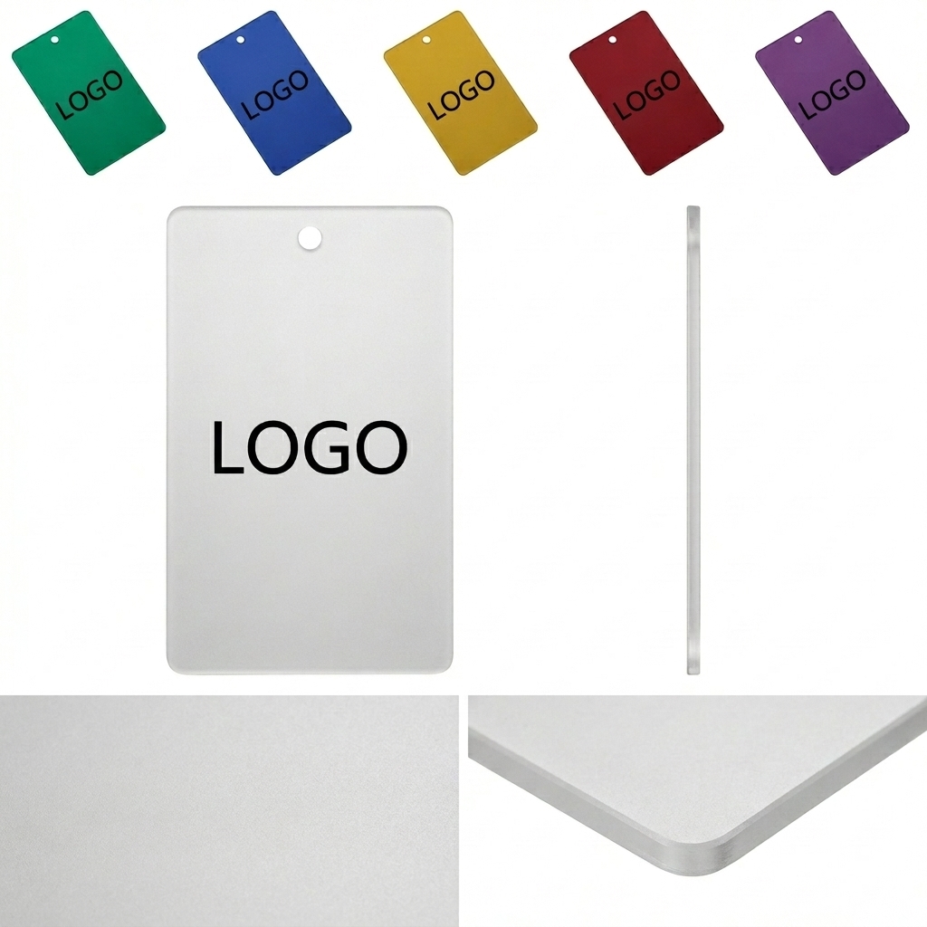 Customizable Metallic Aluminum Signage Plates in Vibrant Colors
