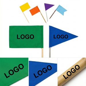 Fabric Flag Appetizer Skewers - Multicolor Set