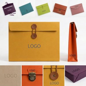 Eco-Friendly Multicolor Leather-Look Document Organizer